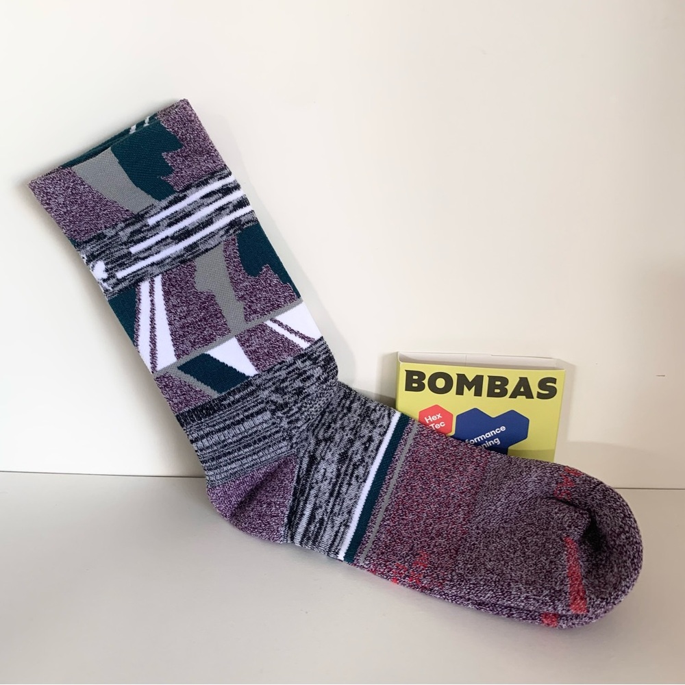 Bombas graphic knit socks large